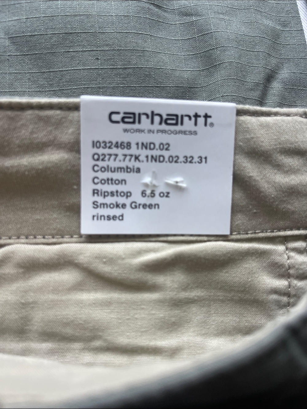 Carhartt Sage Green Cargo Work Pants - Picture 8 of 8